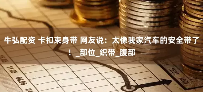 牛弘配资 卡扣束身带 网友说：太像我家汽车的安全带了！_部位_织带_腹部